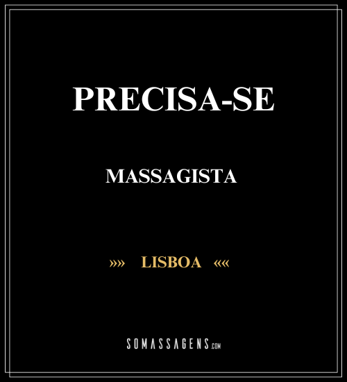 [ANÚNCIO] Massagista