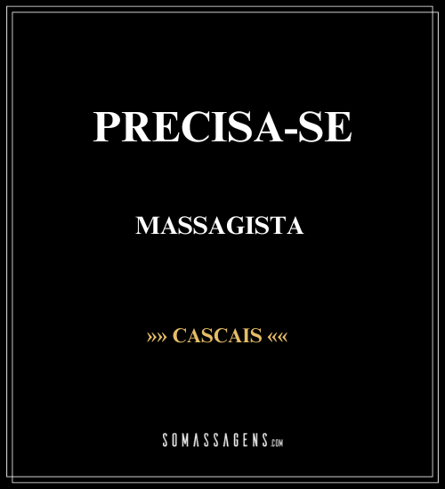 [ANÚNCIO] Massagista